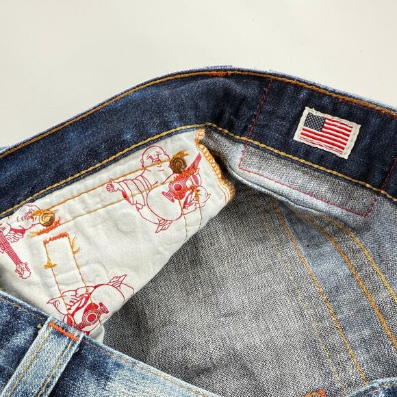 True Religion Blue Straight Men's Jeans - Picture 8 of 10